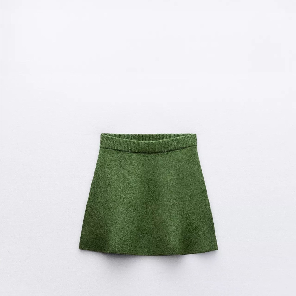 Zara Green Mini Skirt
